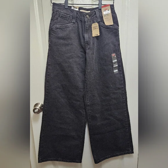 Levi's '94 Baggy Wide Leg Black Jeans 26 - Picture 2 of 12